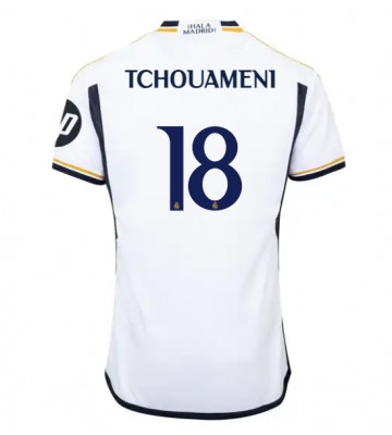 Real Madrid Aurelien Tchouameni #18 Hjemmebanetrøje 2023-24 Kort ærmer